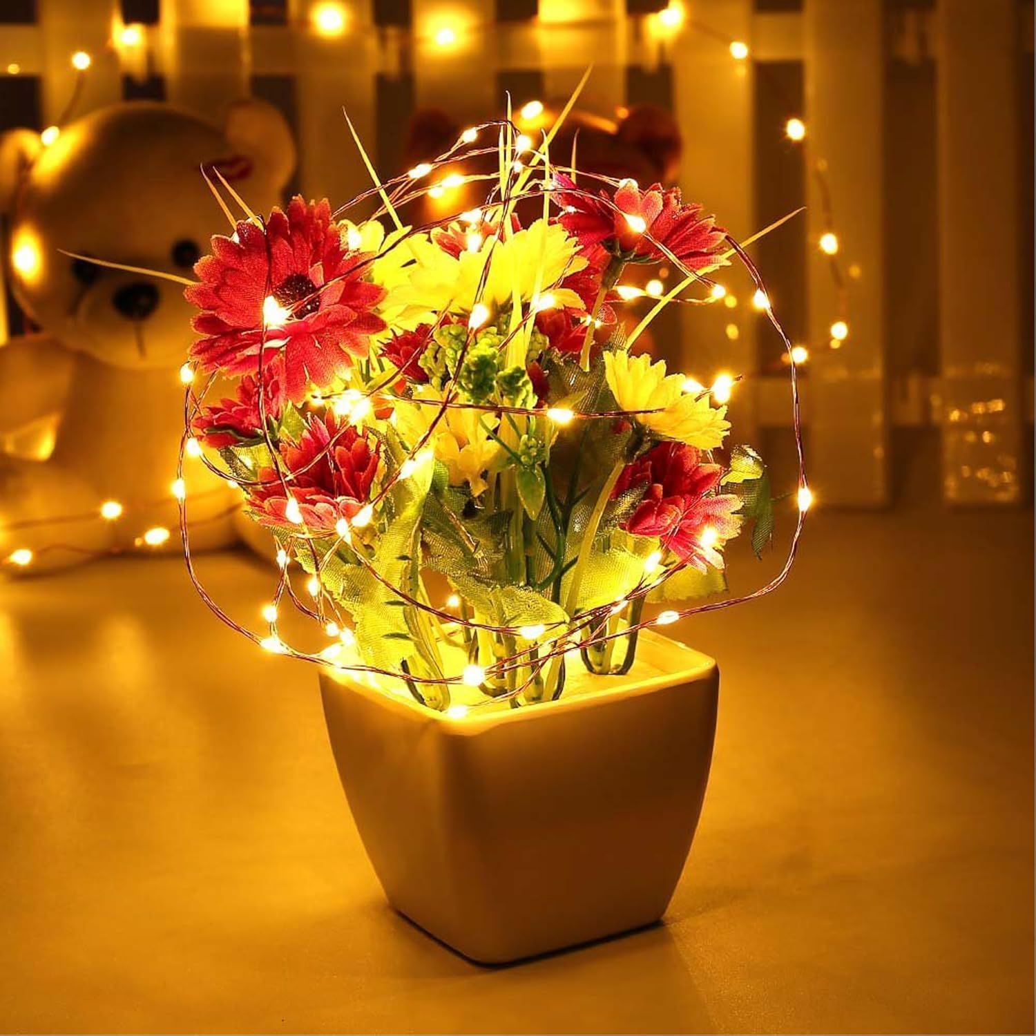 Joomer Battery Powered Fairy Lights – Valentine's Day Gift for Couples, Romantic Bedroom String Lights