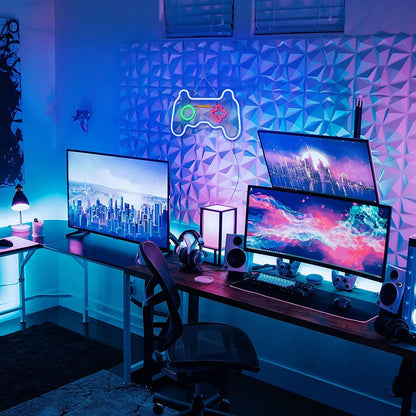 Joylit Gaming Room Neon Sign – Valentine's Day Gift for Him or Her, Lightweight LED Wall Decor for Streamers