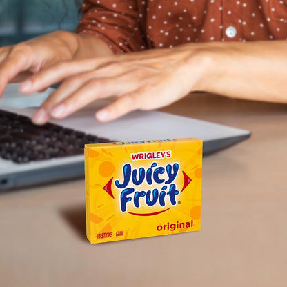 Juicy Fruit Gum Commuter and Travel Bag Essential – Bulk 45 Sticks for Fresh Breath on the Go