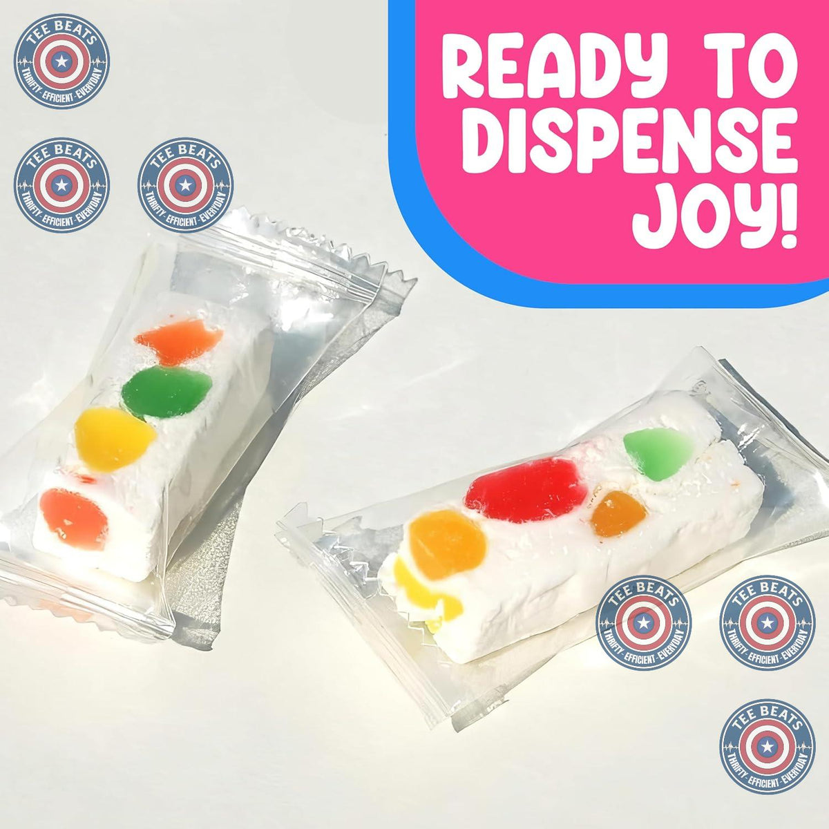 Jujube Nougat Chews - Reception Desk Candy for Visitors and Staff, Professional Looking 10oz Bag