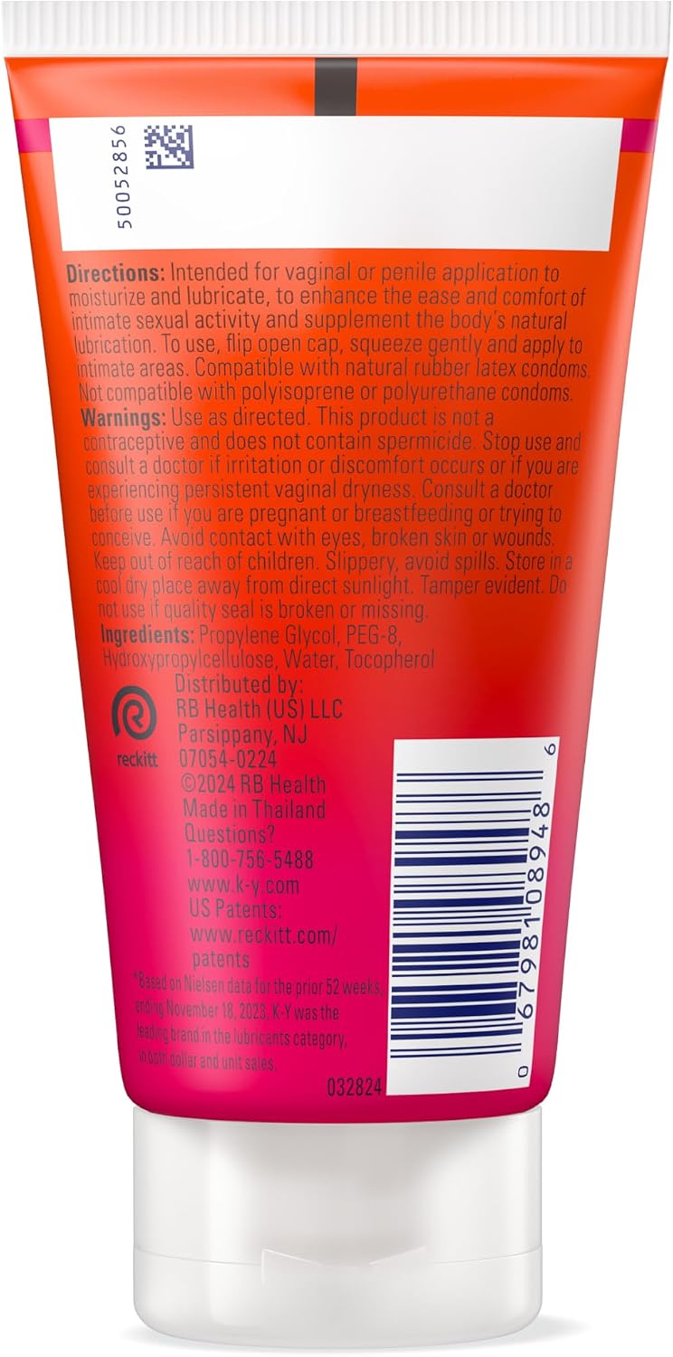 K-Y Warming Jelly Personal Lubricant – Holiday Stocking Stuffer for Long-Term Partners