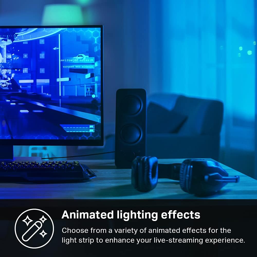 Kasa Smart LED Light Strip – Holiday Gift for Gamers and Streamers, Immersive RGB Setup Lighting