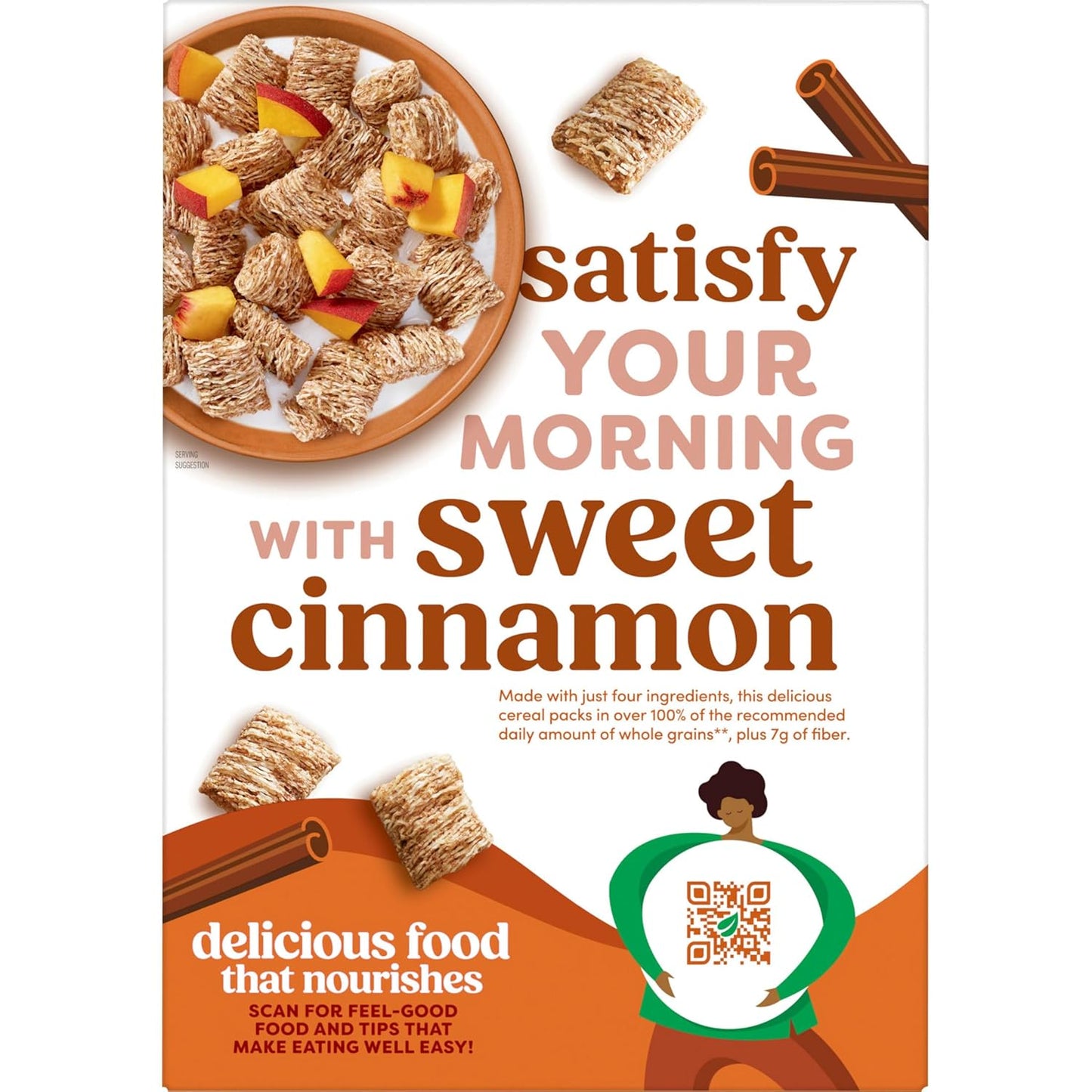 Kashi Cinnamon Harvest Cereal – Minimal Ingredient Whole Grain Cereal for Intentional Eating, 18oz