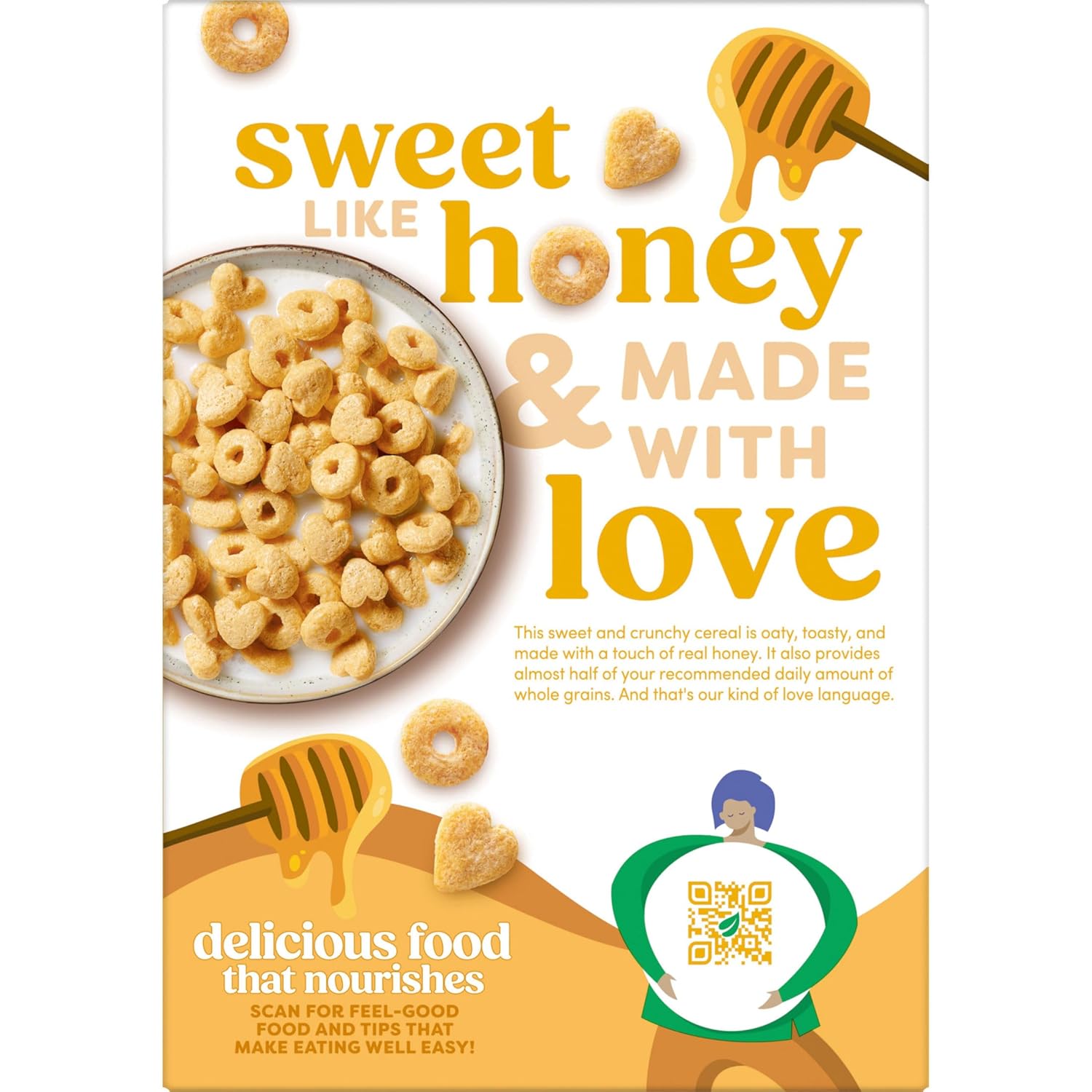Kashi Non-GMO Honey Cereal – Care Package Favorite for College Students and New Homeowners, 13.6oz