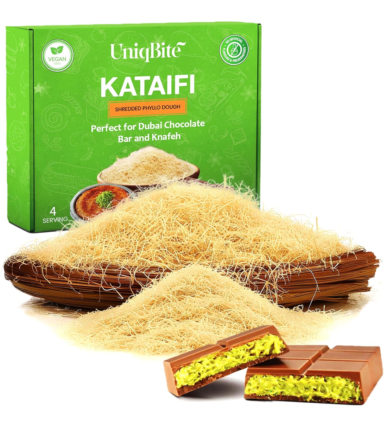Kataifi Vacuum-Packed Kadayif – Protected Dry Dough for Reliable Home Baking Without Moisture or Spoilage Worries