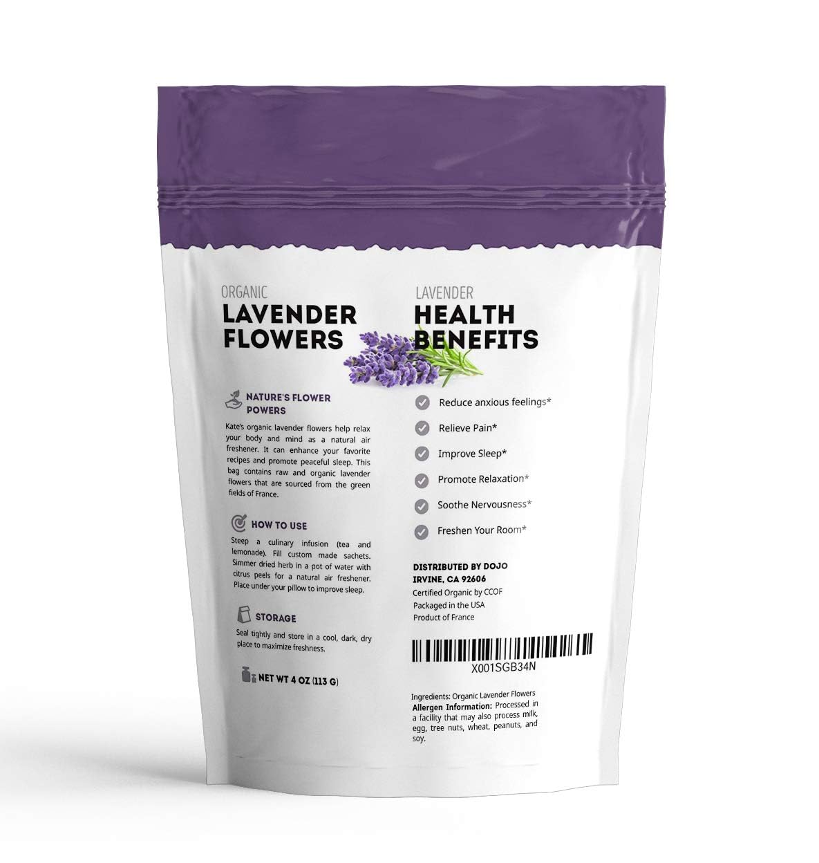 Kate Naturals Culinary Grade Lavender – Sophisticated Herbal Infusion Base for Craft Cocktails and Gourmet Syrups