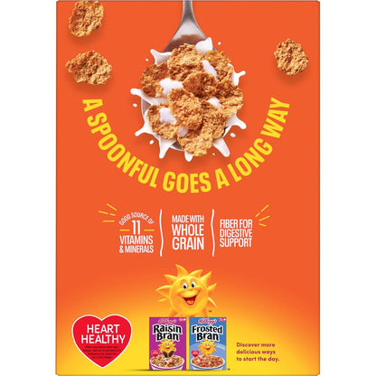 Kellogg's Frosted Bran Cereal – On-the-Go Whole Grain Snack for Hikers and Road Trips