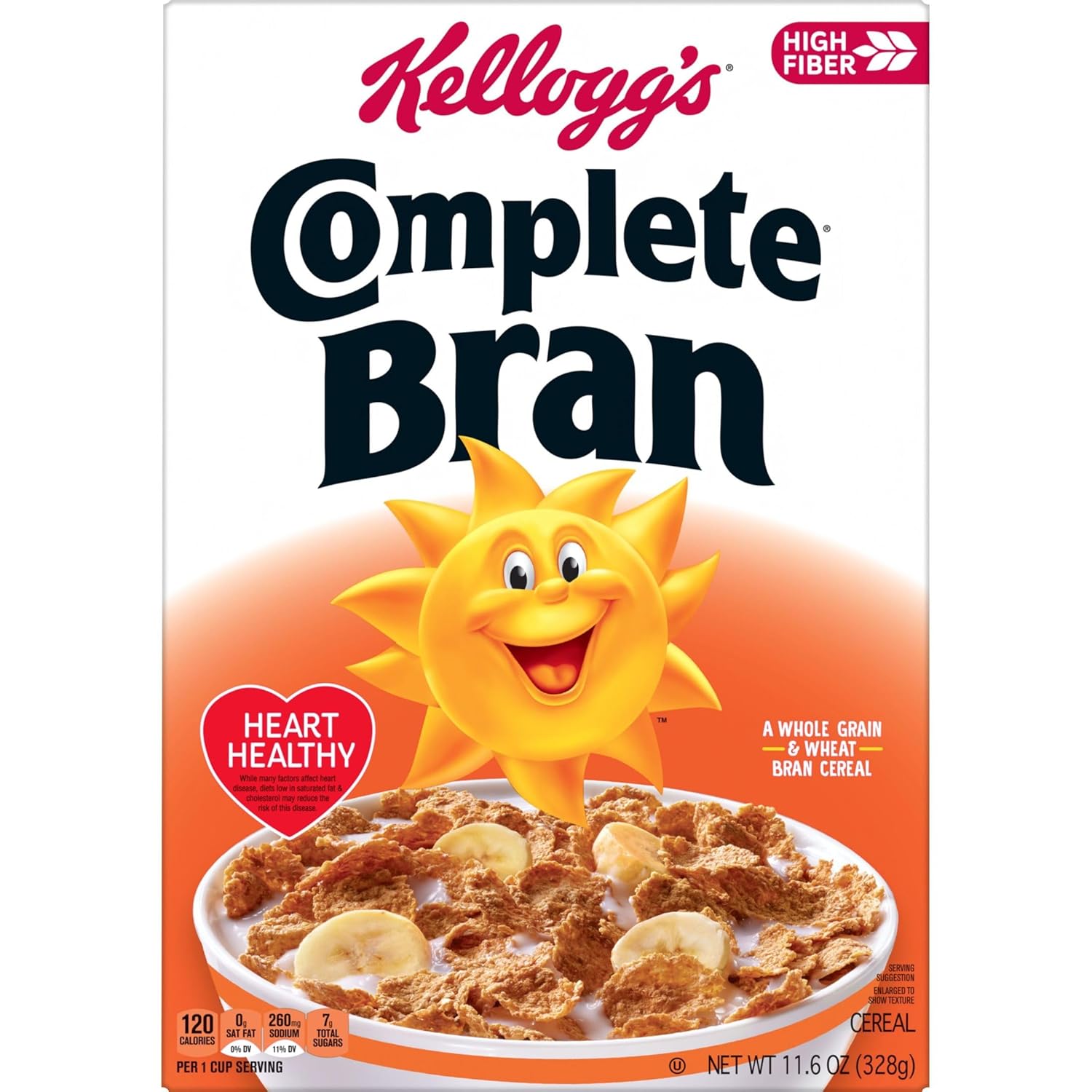 Kellogg's Frosted Bran Cereal – On-the-Go Whole Grain Snack for Hikers and Road Trips