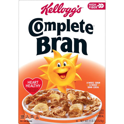 Kellogg's Frosted Bran Cereal – On-the-Go Whole Grain Snack for Hikers and Road Trips