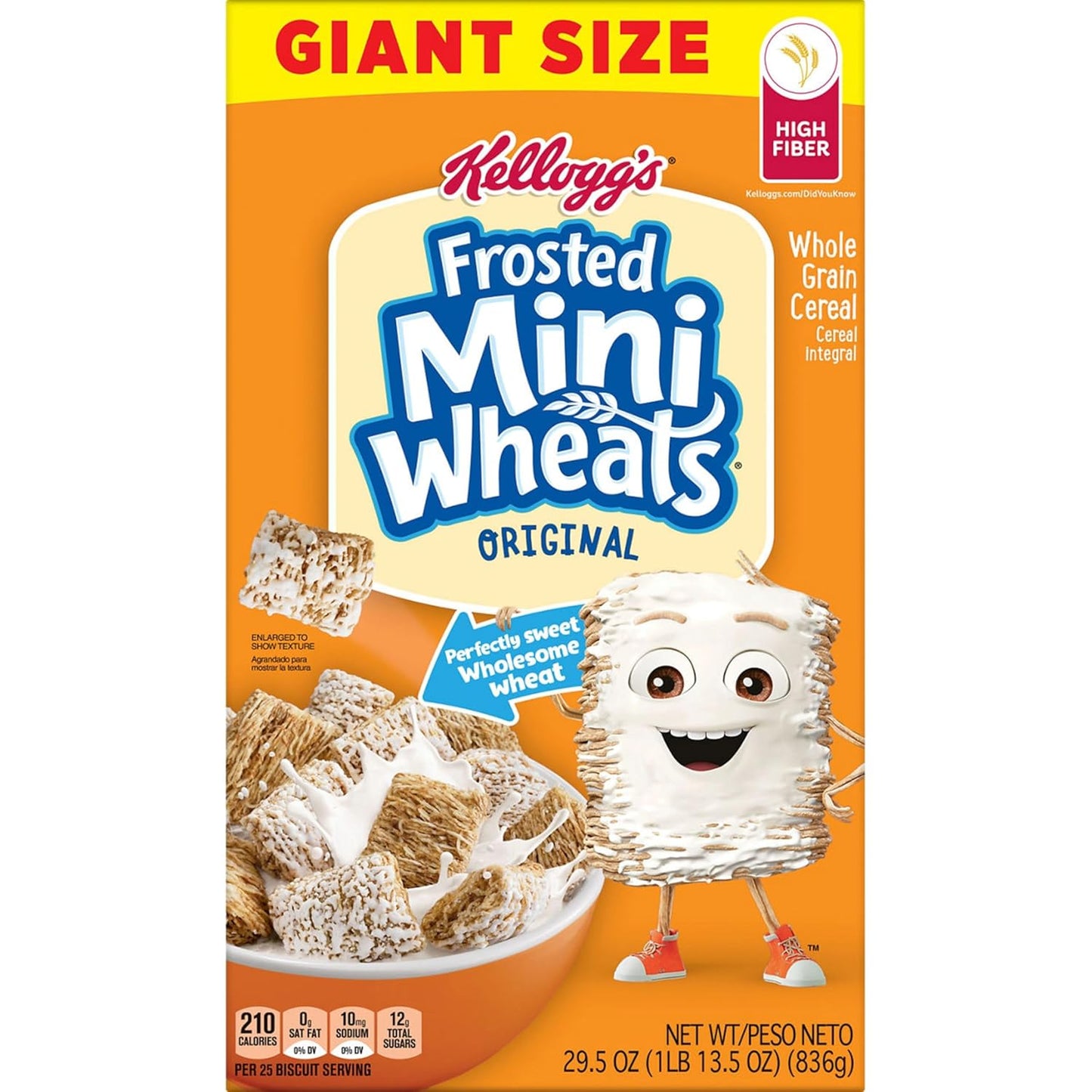 Kellogg’s Frosted Mini-Wheats – Intentional Whole Grain Cereal for the Minimalist Kitchen Counter, Giant Size