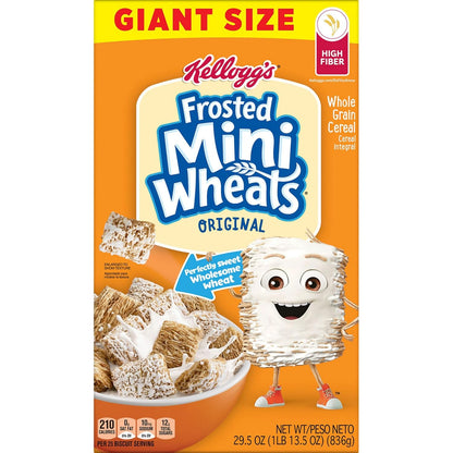Kellogg’s Frosted Mini-Wheats – Intentional Whole Grain Cereal for the Minimalist Kitchen Counter, Giant Size