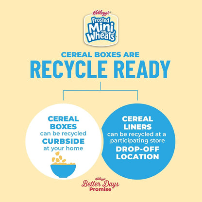Kellogg's Frosted Mini-Wheats Travel Cups – Sealed Breakfast Option for Hiking and Car Rides, 30oz Total