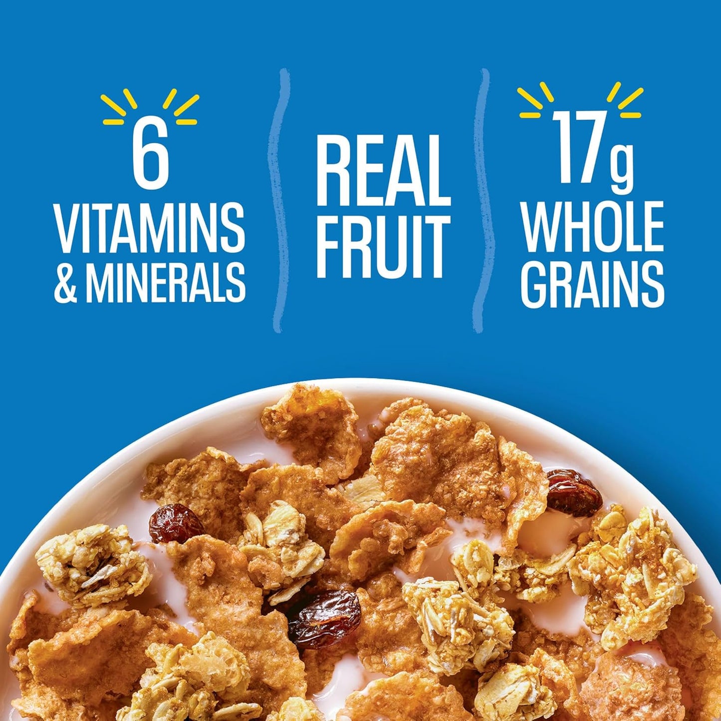 Kellogg's Raisin Bran Crunch Cereal – Practical Care Package Item for College Students and New Homeowners, 24.5 oz