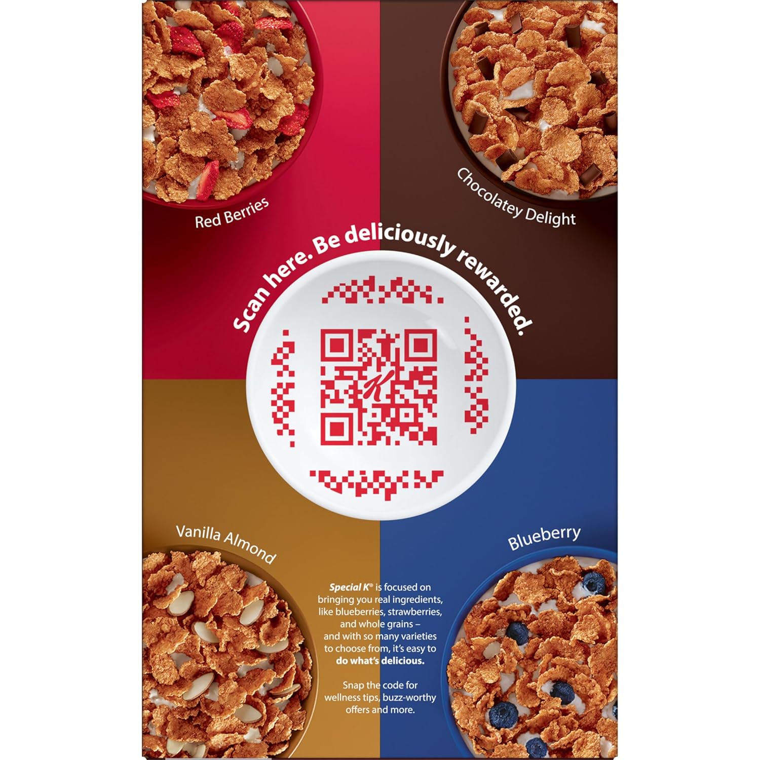 Kellogg's Special K Chocolatey Delight Cereal – Focus-Boosting Pantry Snack, Last-Minute Quick Breakfast, 15.5oz