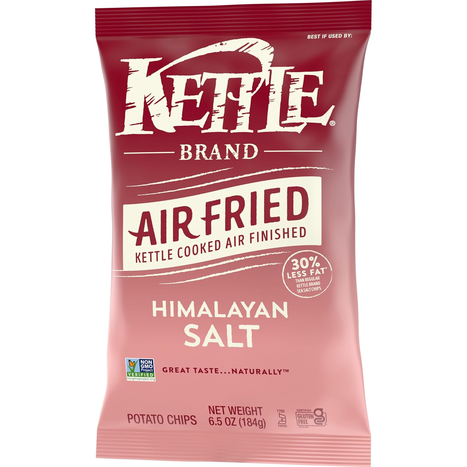Kettle Brand Air Fried Sea Salt & Vinegar Chips – Premium Pantry Upgrade Gift for Foodie Friends, 6.5 oz