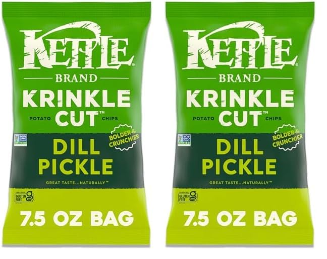 Kettle Brand Potato Chips Jalapeno Kettle Chips, 7.5 Oz – Bold Flavor Snack Gift for the Snack Lover in Your Life