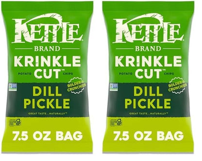 Kettle Brand Potato Chips Jalapeno Kettle Chips, 7.5 Oz – Bold Flavor Snack Gift for the Snack Lover in Your Life