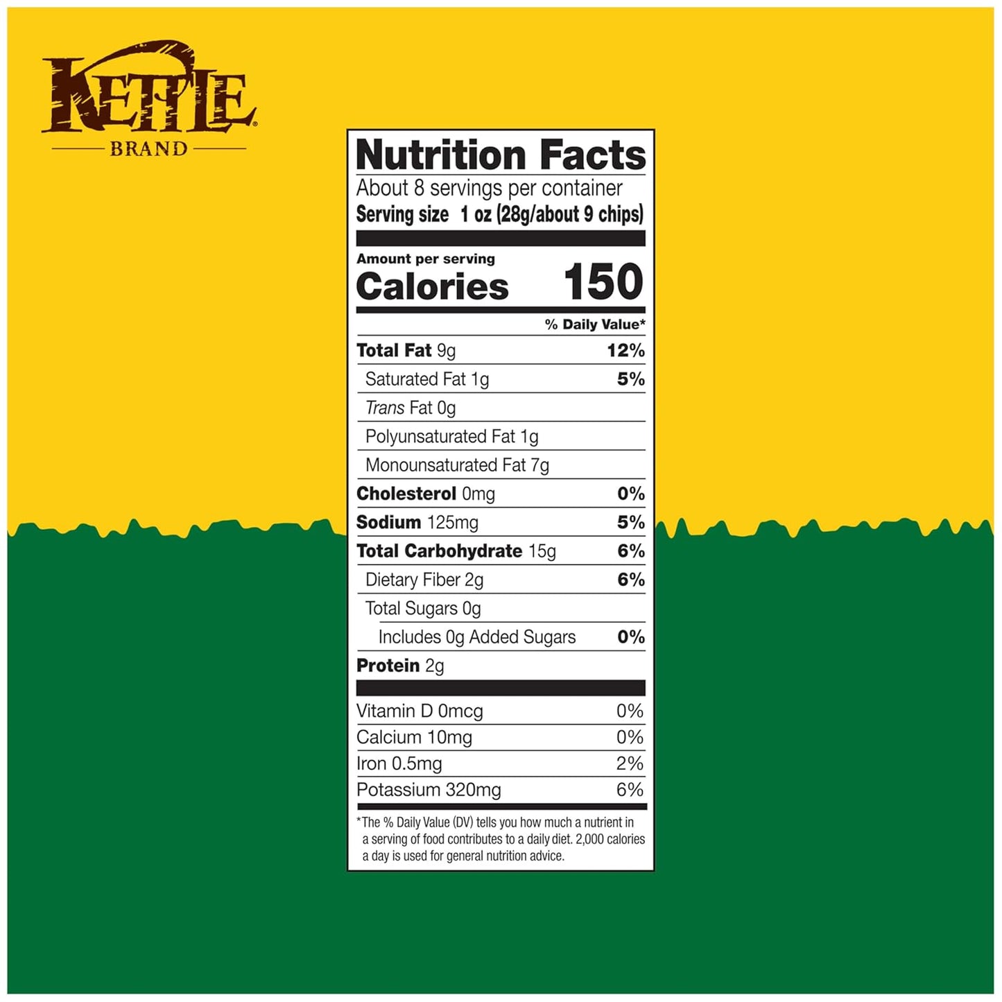 Kettle Brand Potato Chips Jalapeno Kettle Chips, 7.5 Oz – Bold Flavor Snack Gift for the Snack Lover in Your Life