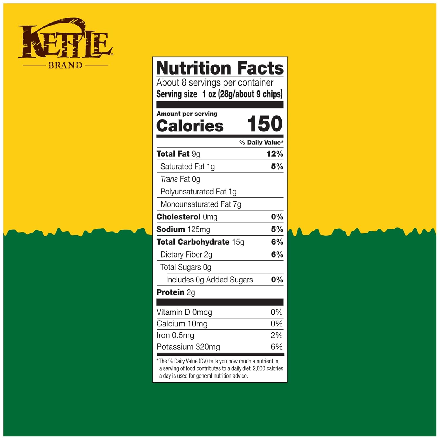 Kettle Brand Potato Chips Jalapeno Kettle Chips, 7.5 Oz – Bold Flavor Snack Gift for the Snack Lover in Your Life