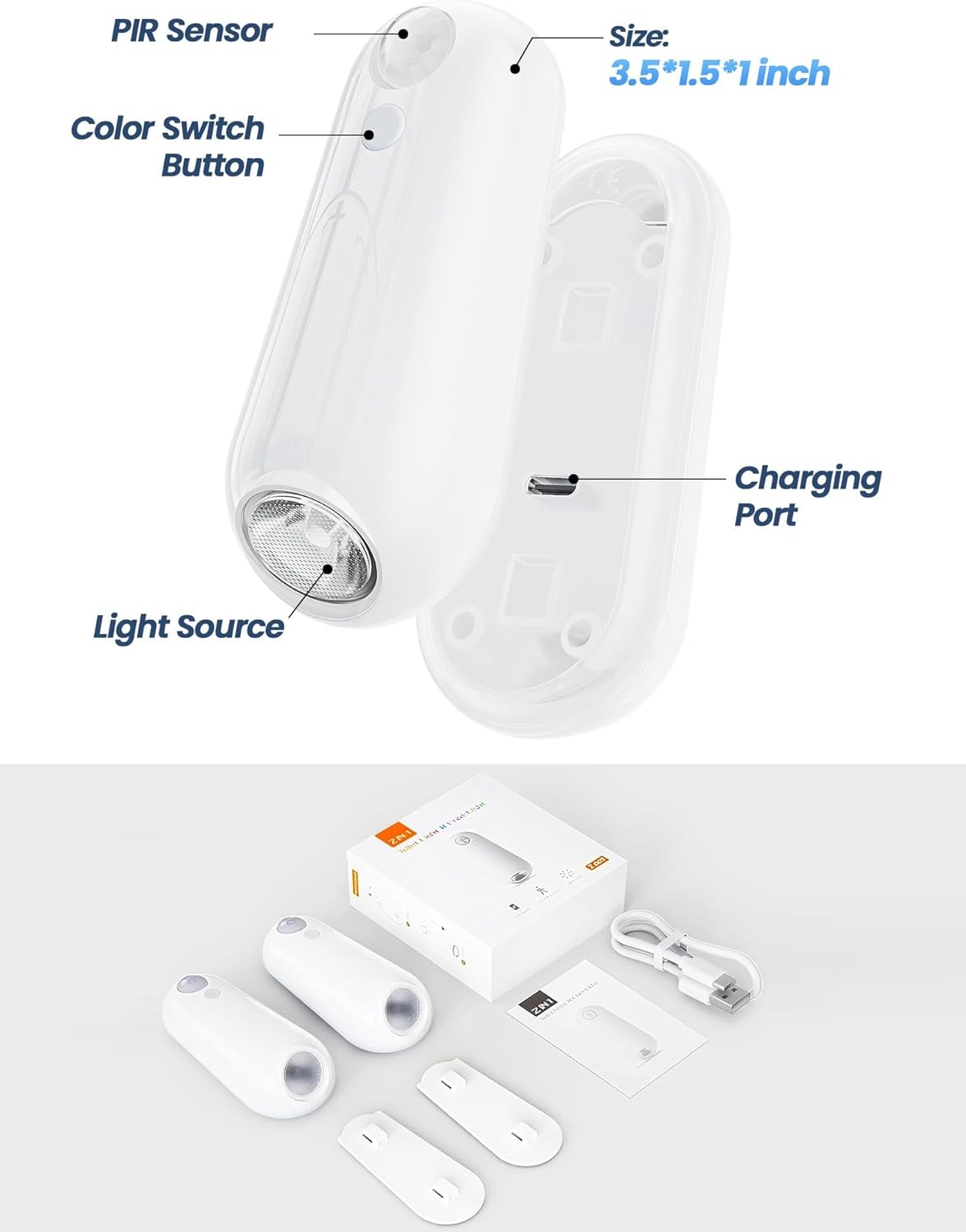 Kids Toilet Bowl Light Rechargeable – Fun Potty Training Reward, Motion Activated Nightlight for Bathroom