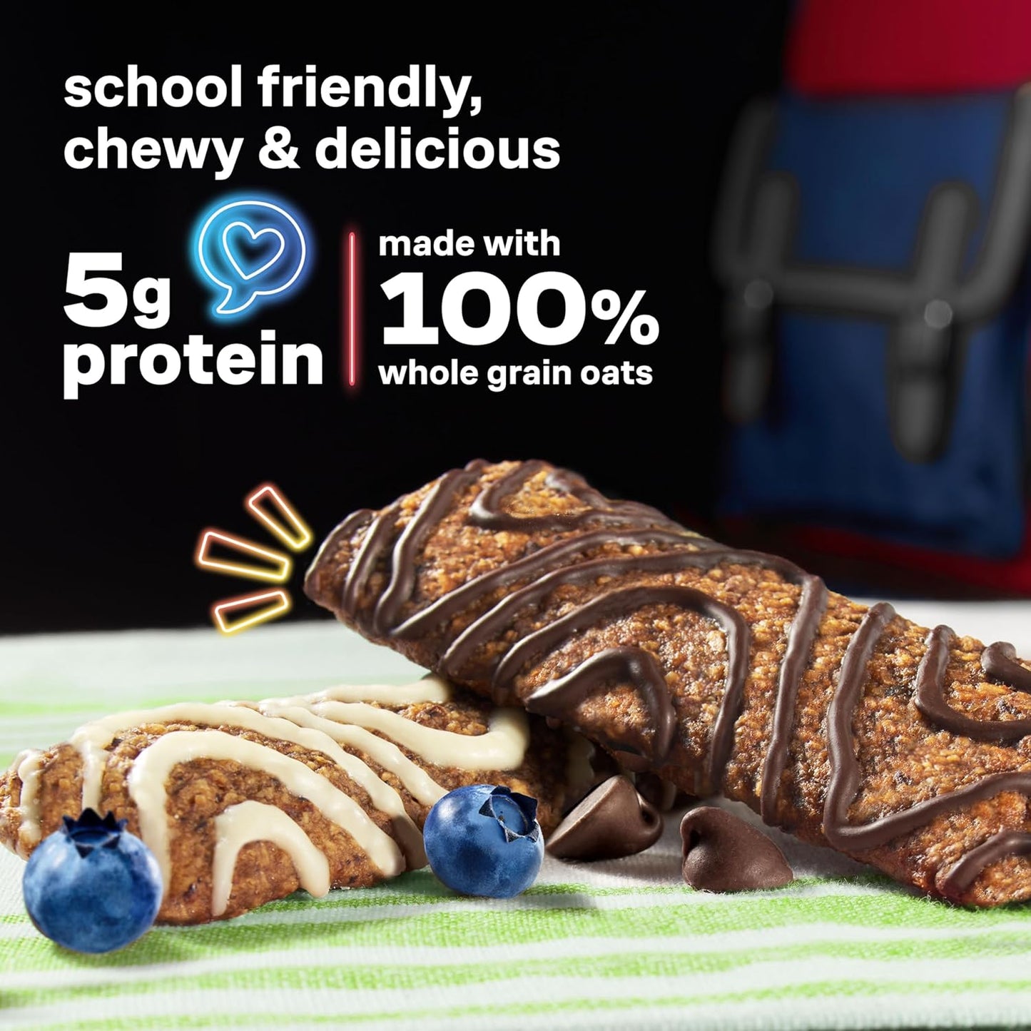 KIND Kids Blueberry Muffin and Chocolate Chip Oat Bars – Bulk Variety Snack Pack for Coaches, Teachers, and Troop Leaders