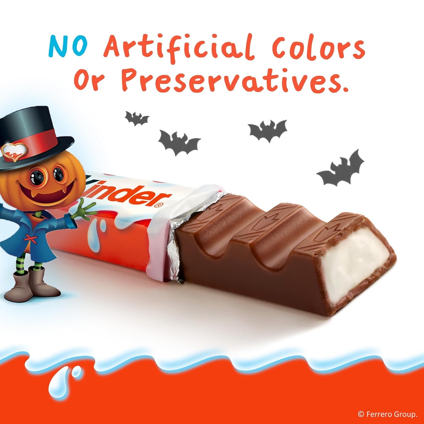 Kinder Chocolate Snack Bars – Pre-Portioned Individually Wrapped Milk Chocolate for Kid Lunches, Snack Drawers, and Classroom Treats, 20 Count, 8.8 oz