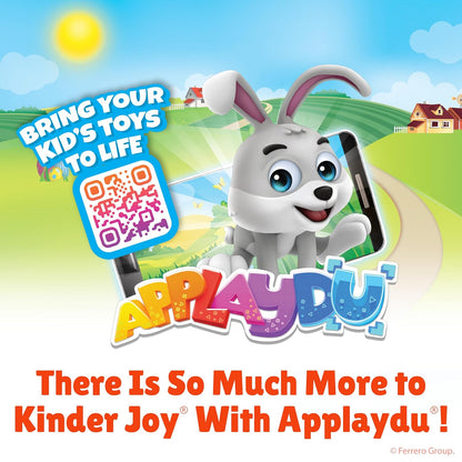 Kinder Joy Chocolatey Wafer Bites with Toy – Portable Snack for Camping and Picnic Outings, 15 Eggs