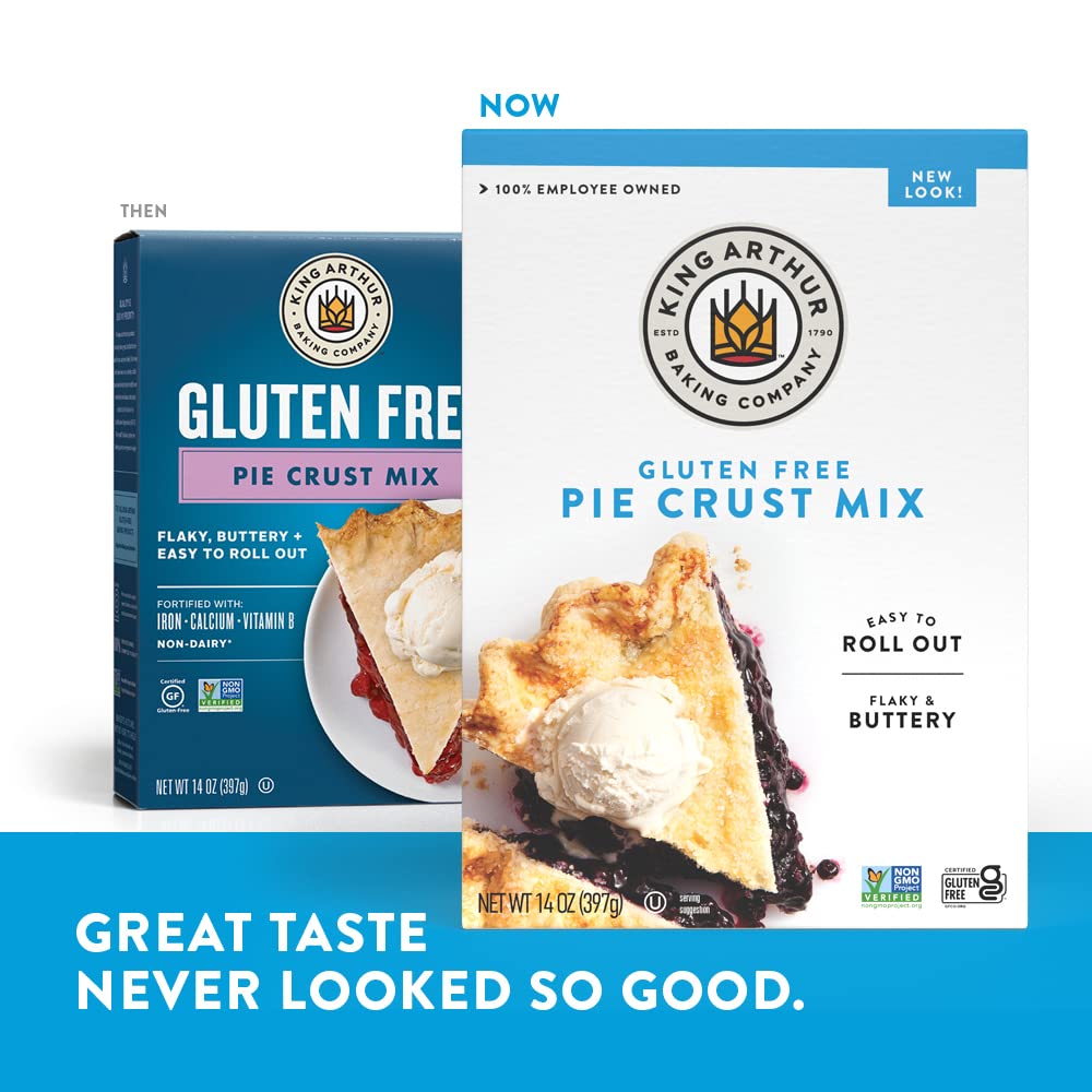 King Arthur Gluten Free Pie Crust Mix – Triple-Certified Trusted Crust for Long-Time Gluten-Free Bakers