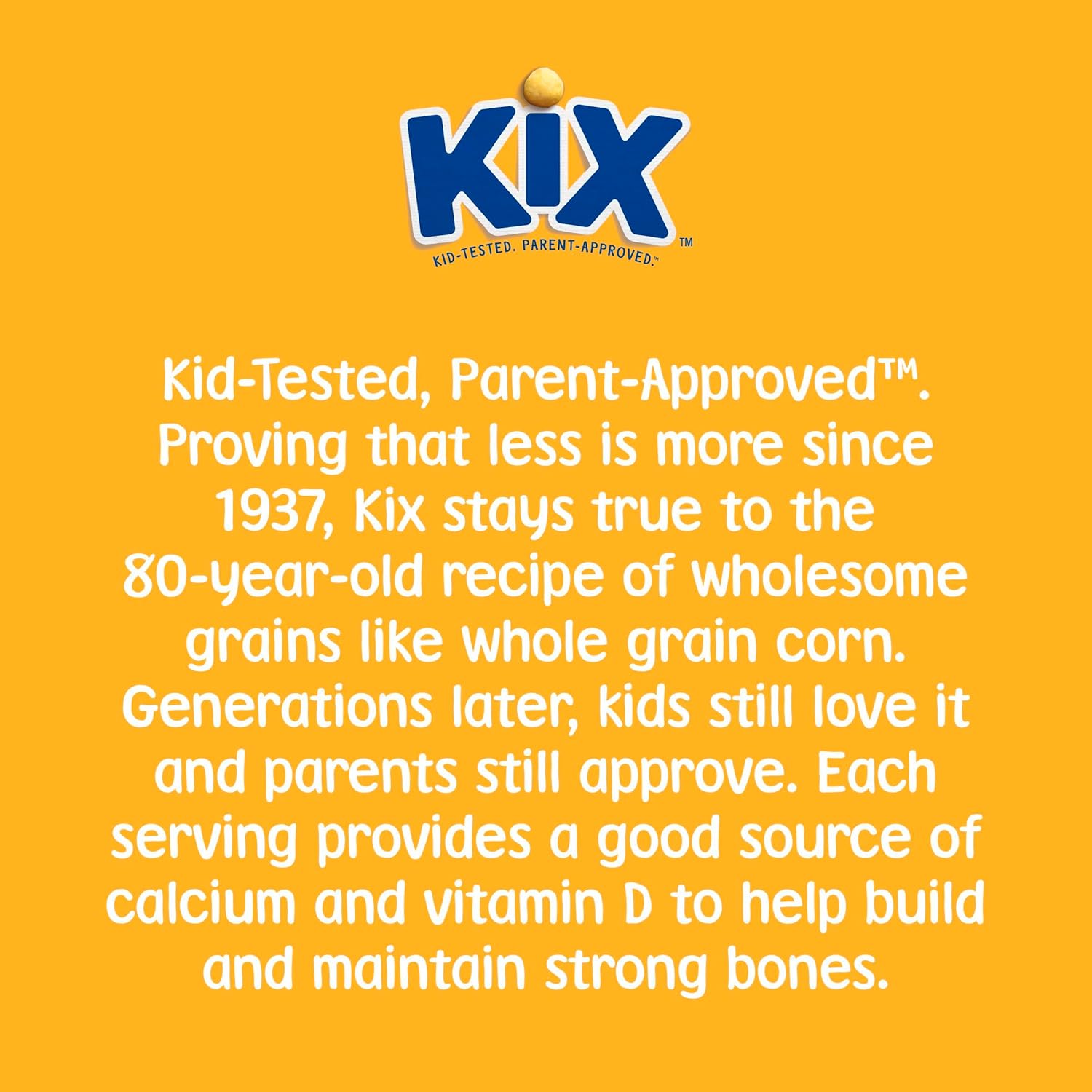 Kix Puffed Corn Cereal – Clean Ingredient Snack for Kids Lunchboxes and Road Trips, 18 oz