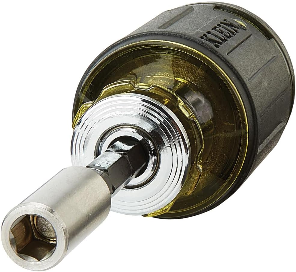 Klein Tools 32308 Adjustable Stubby Driver – One Tool for Fast Recessed Fastener Work in Service Trucks