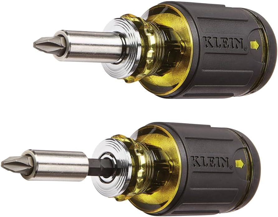Klein Tools 32308 Adjustable Stubby Driver – One Tool for Fast Recessed Fastener Work in Service Trucks