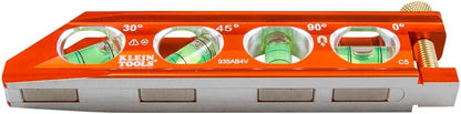 Klein Tools 935AB4V Pocket Level – 0/30/45/90 Reference Tool for HVAC Techs Setting Refrigerant Line Slopes
