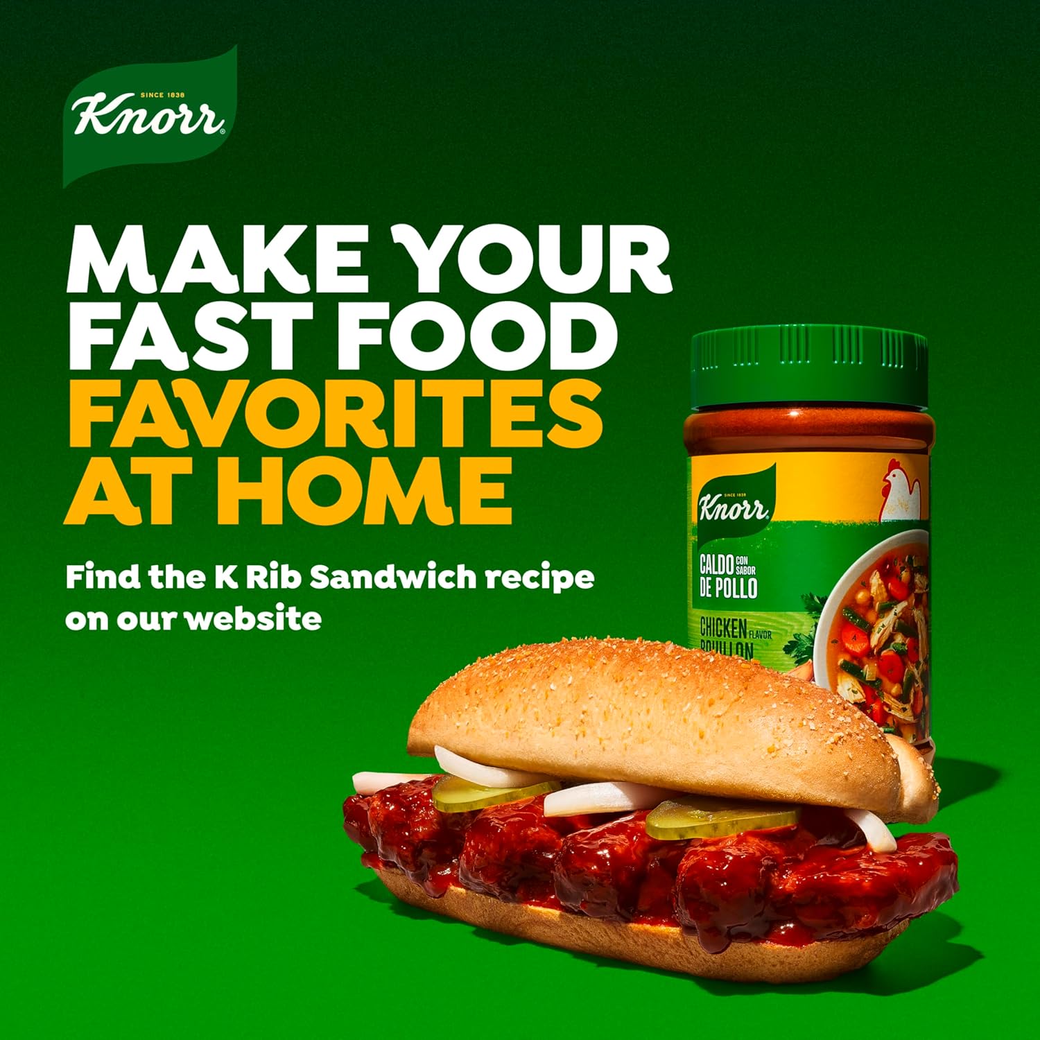 Knorr Granulated Chicken Bouillon 7.9 oz – Easy Flavor Base for Kid-Friendly Soups and Rice Dishes