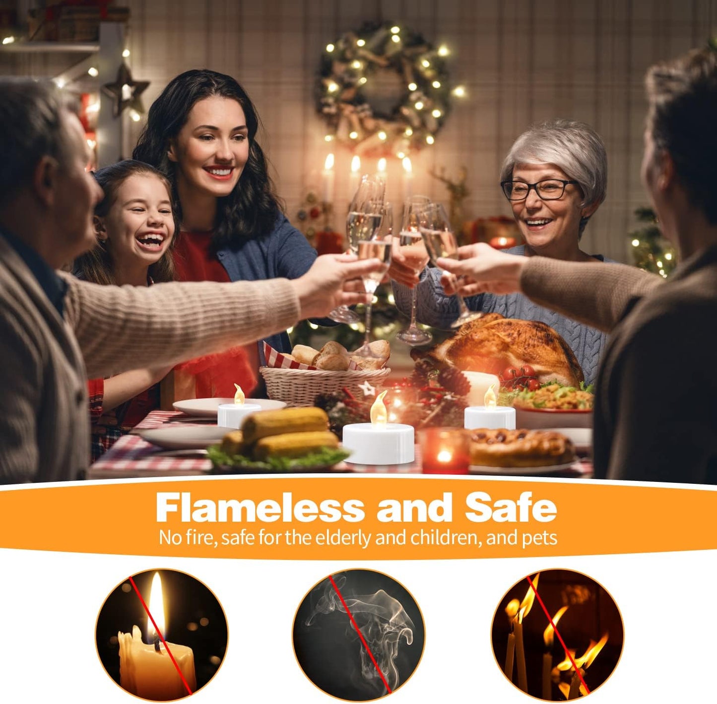 KOABY Flickering Votive Candles – Birthday Gift for Mom, Women, and Couples Who Love Home Decor