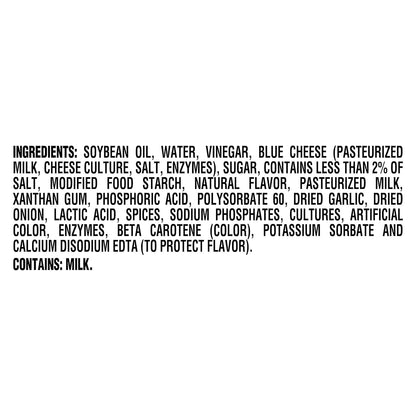 Kraft Chunky Blue Cheese Dressing – Party-Ready Dip for Chicken Wings and Veggie Platters Kept Cold in the Fridge
