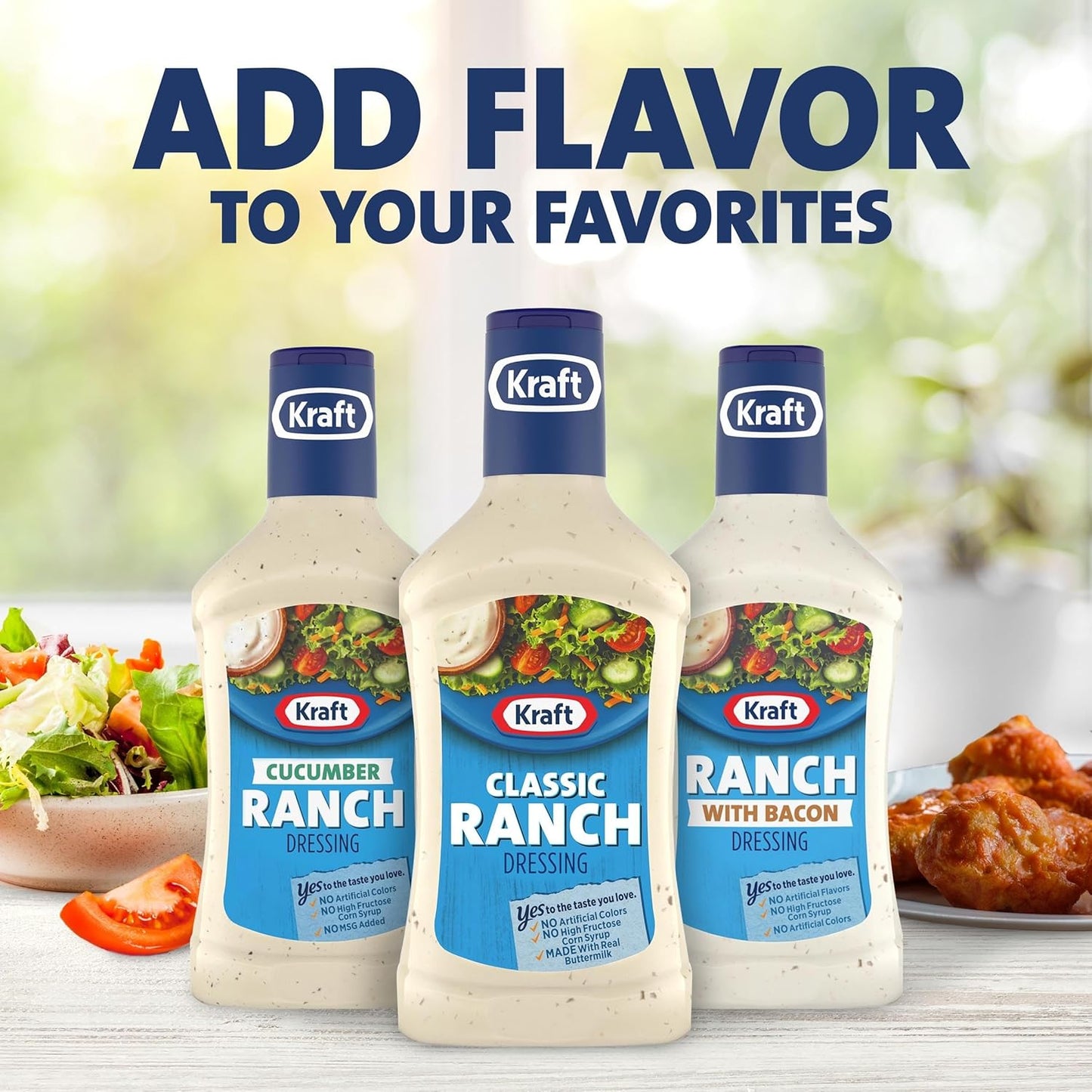 Kraft Classic Ranch Dressing – Bulk Pantry Staple for Busy Family Schedules and Sunday Meal Prep