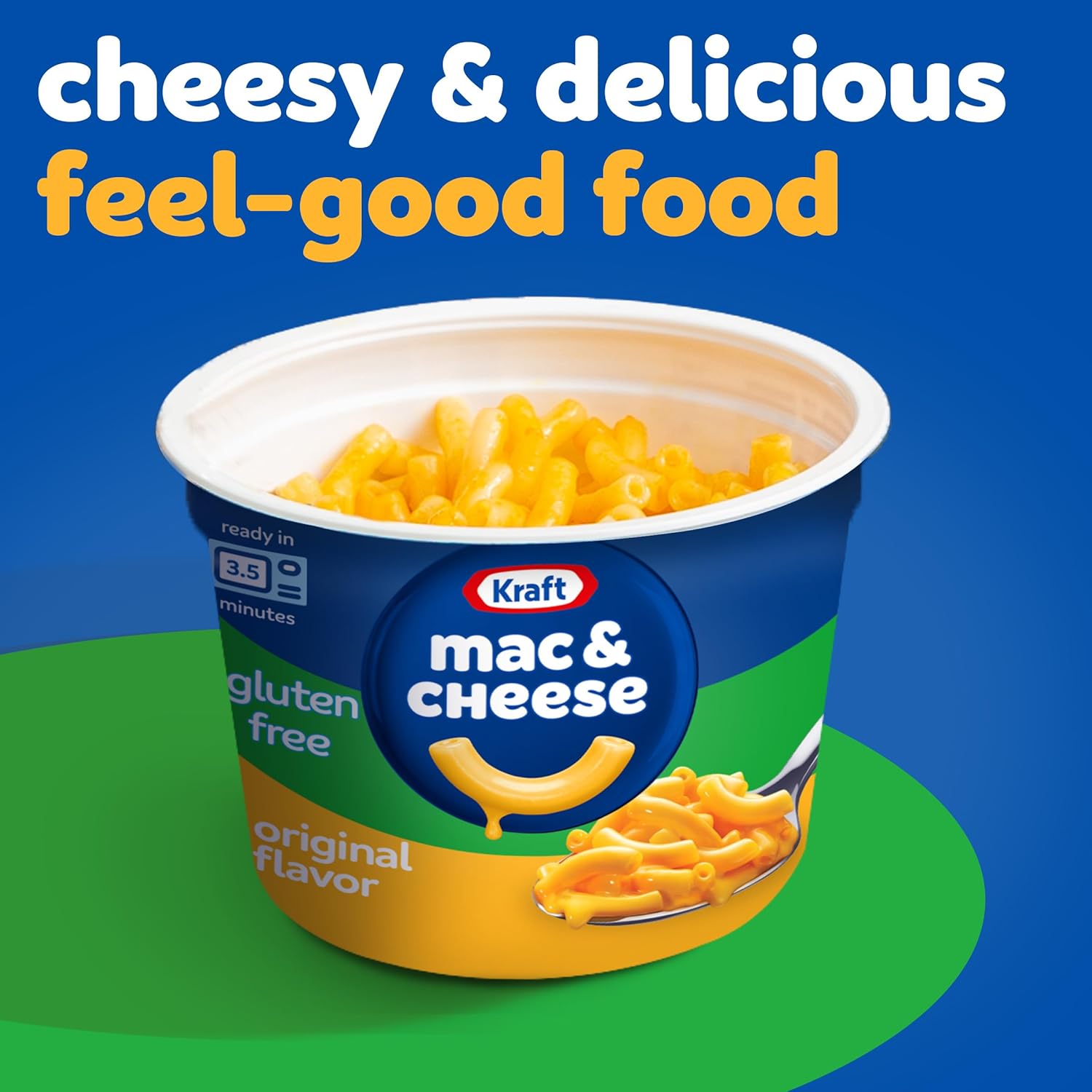 Kraft Gluten Free Mac & Cheese Cups – Portion-Controlled Comfort Food for Mindful Eating, 1.9 oz Single Serve