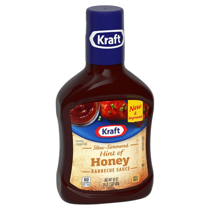 Kraft Honey BBQ Sauce 18 oz – Outdoor Cookout Glaze for Brisket, Chicken Thighs and Ham on the Grill