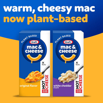 Kraft NotCo White Cheddar Plant Based Mac & Cheese – Wholesome Dairy-Free Lunch for Allergy-Aware Mindful Eating, 6 oz Box