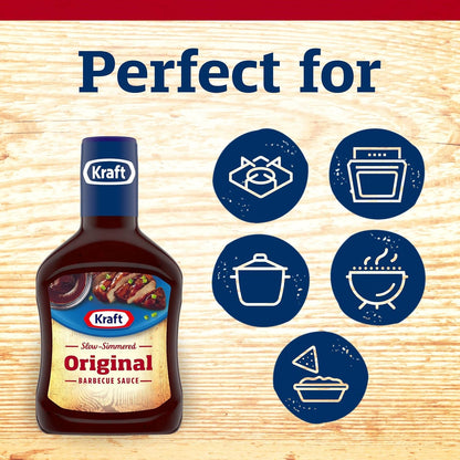 Kraft Original BBQ Sauce – Durable Plastic Bottle for Outdoor Grill Nights, Camping Trips, and Patio Parties