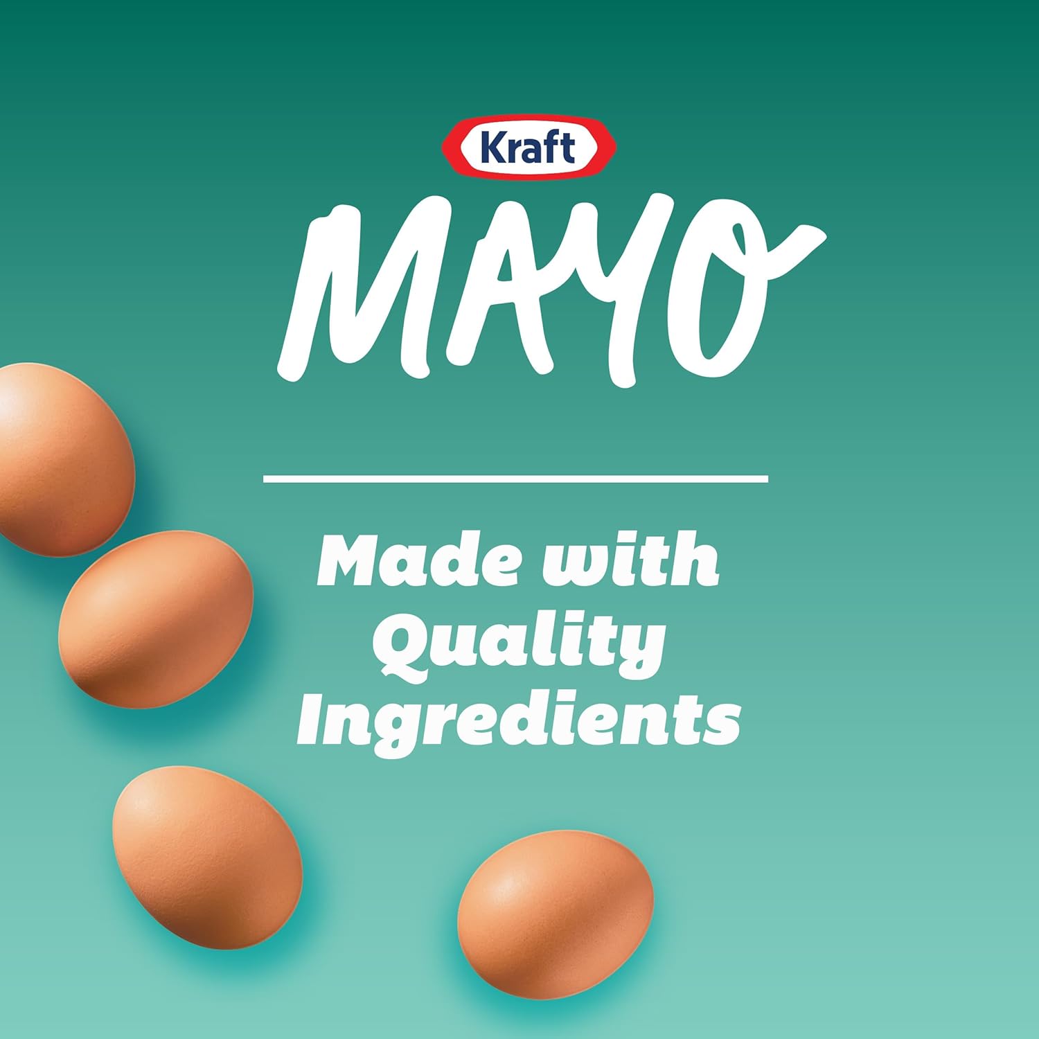 Kraft Real Mayo Creamy & Smooth Mayonnaise for Mindful Snacking and Lighter-Taste Keto Sandwiches, 30 fl oz Jar