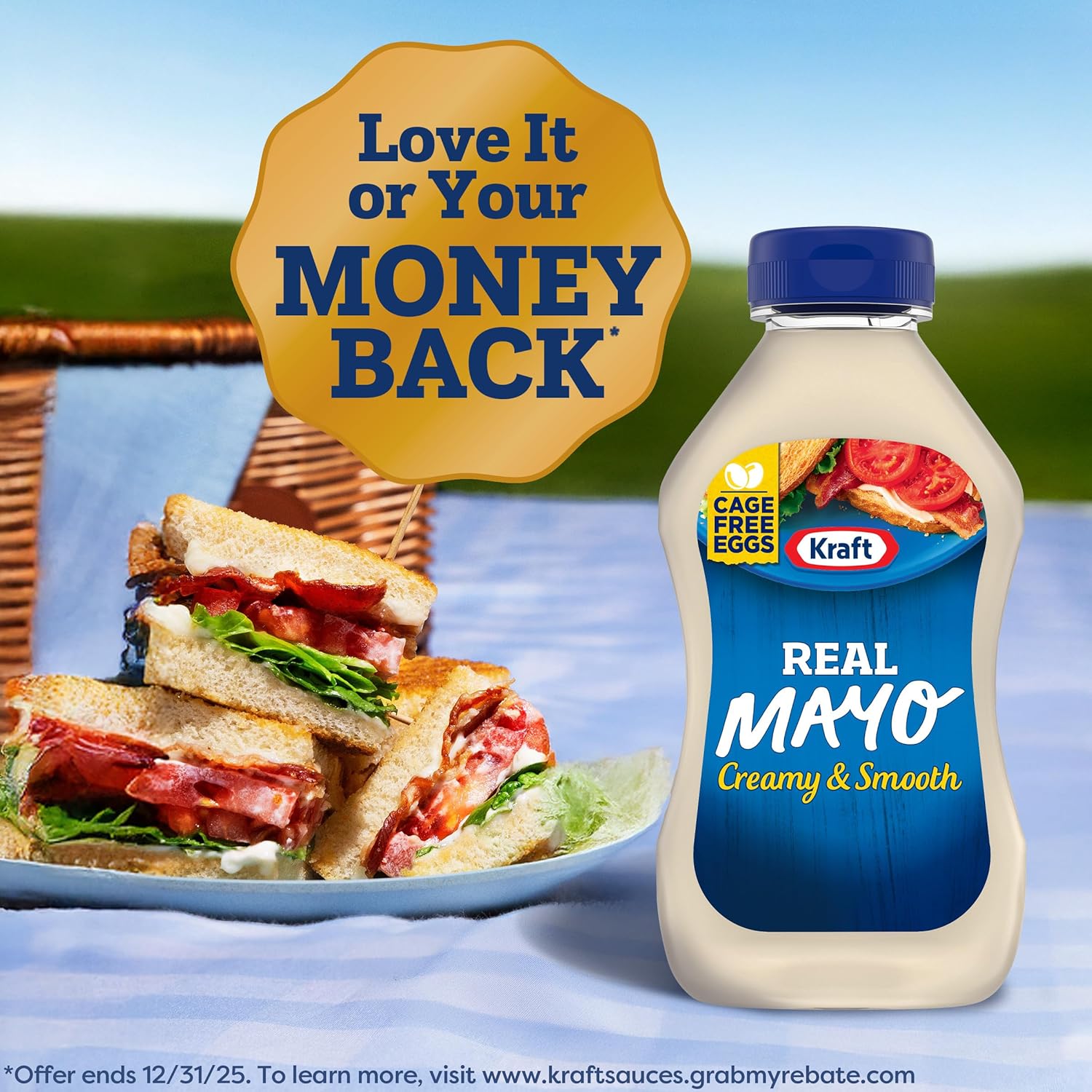 Kraft Real Mayo – Trusted Creamy Mayo for Kids' Parties, Lunchbox Prep, and Family Dinners