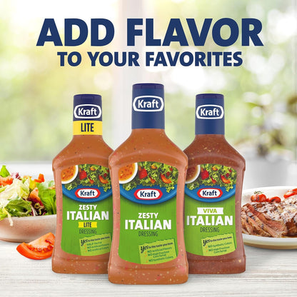 Kraft Zesty Italian Dressing – Crowd Pleasing BBQ Side for Backyard Family Cookouts