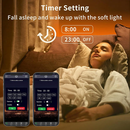 KSIPZE 100ft RGB LED Strip Lights for Living Room Accent Lighting, App Controlled Color Changing Lights for Ceiling and Under Cabinet