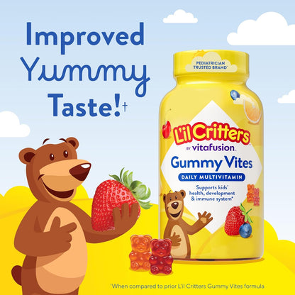 L'il Critters Gummy Vites – Toddler Vitamin for Ages 2 and Up, Gluten-Free with Vitamin C and D
