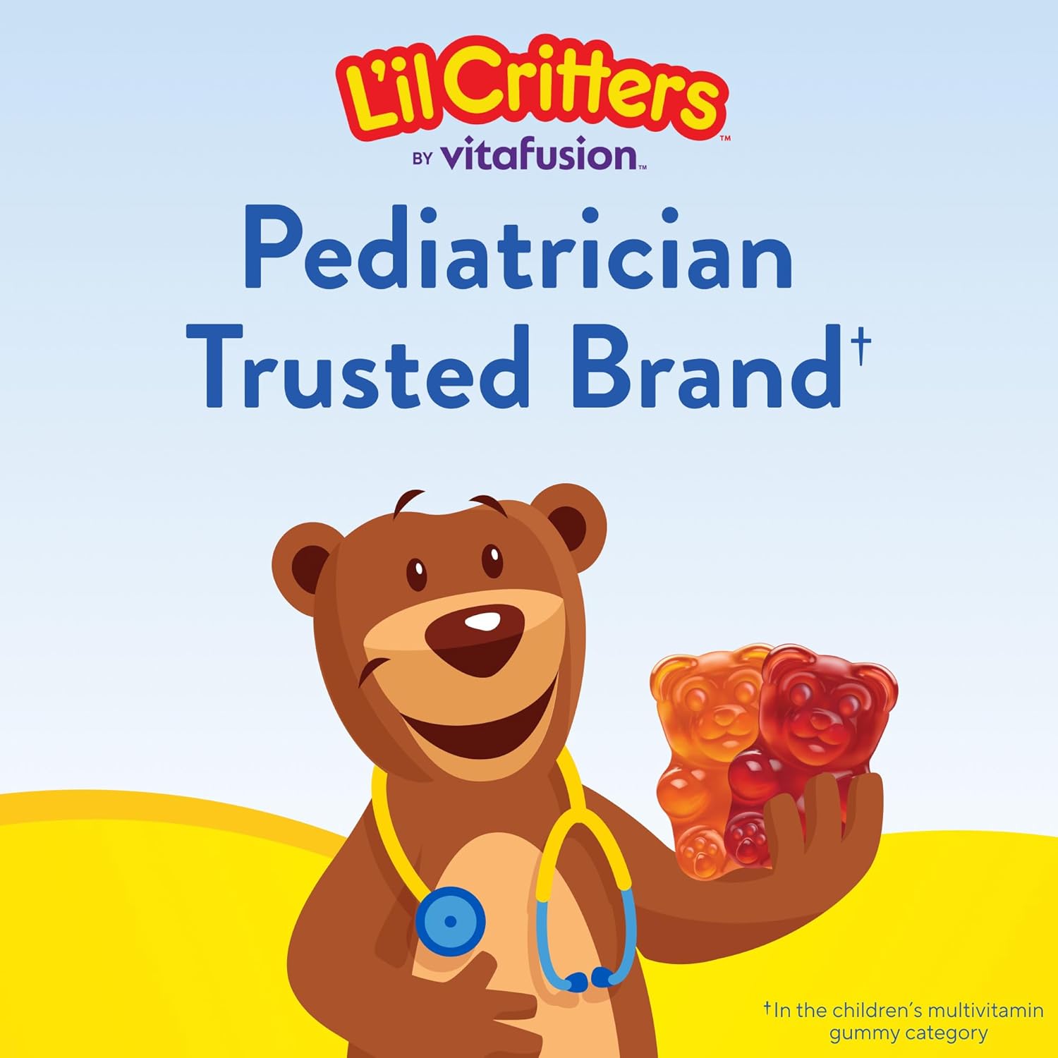 L'il Critters Gummy Vites – Toddler Vitamin for Ages 2 and Up, Gluten-Free with Vitamin C and D
