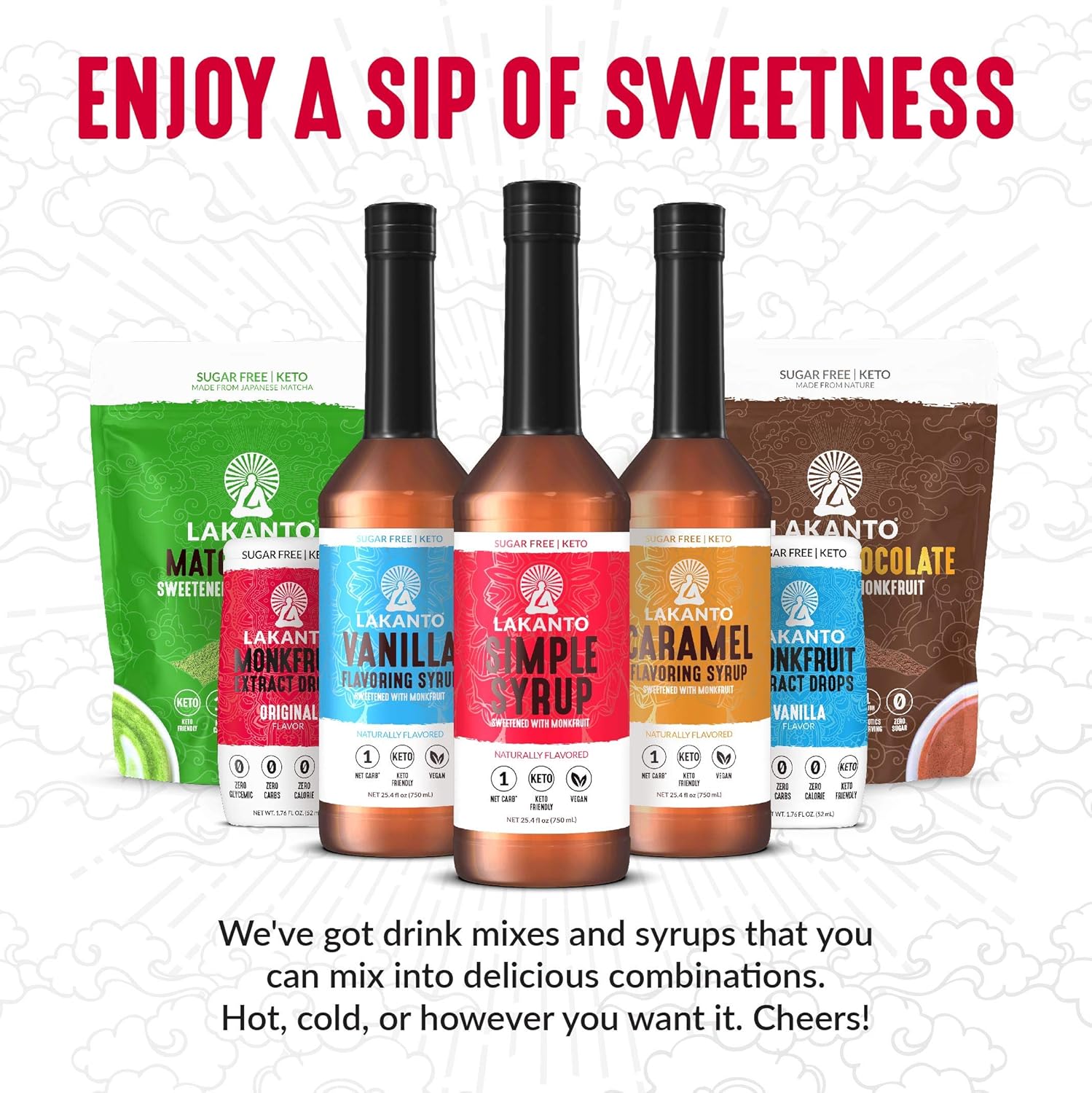 Lakanto Liquid Monk Fruit Sweetener – Vegan Friendly Birthday Gift for Mom Who Loves Clean Living