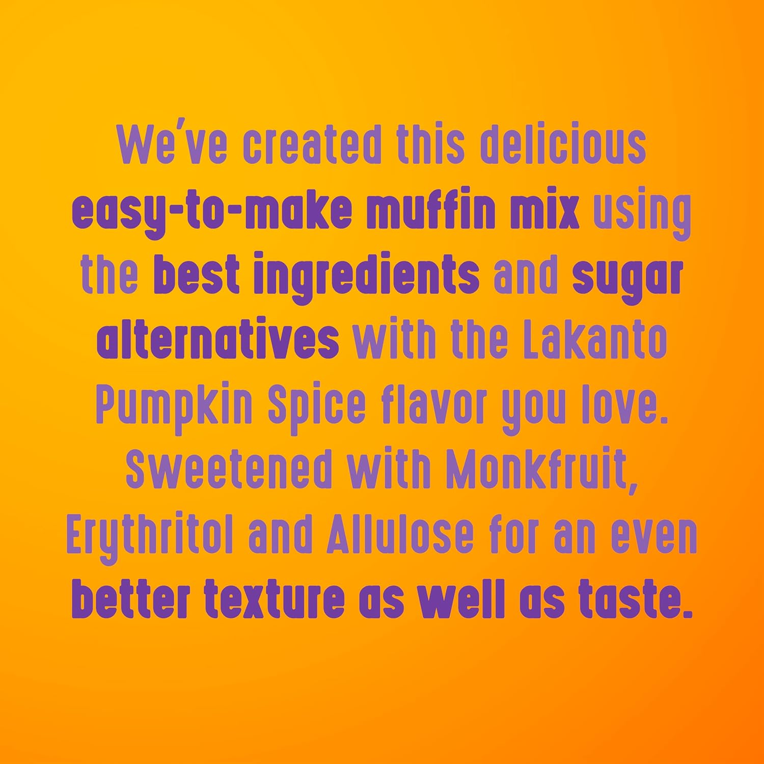 Lakanto Pumpkin Spice Muffin Mix - Naturally Sweetened Cozy Baking Companion for Calm Morning Rituals