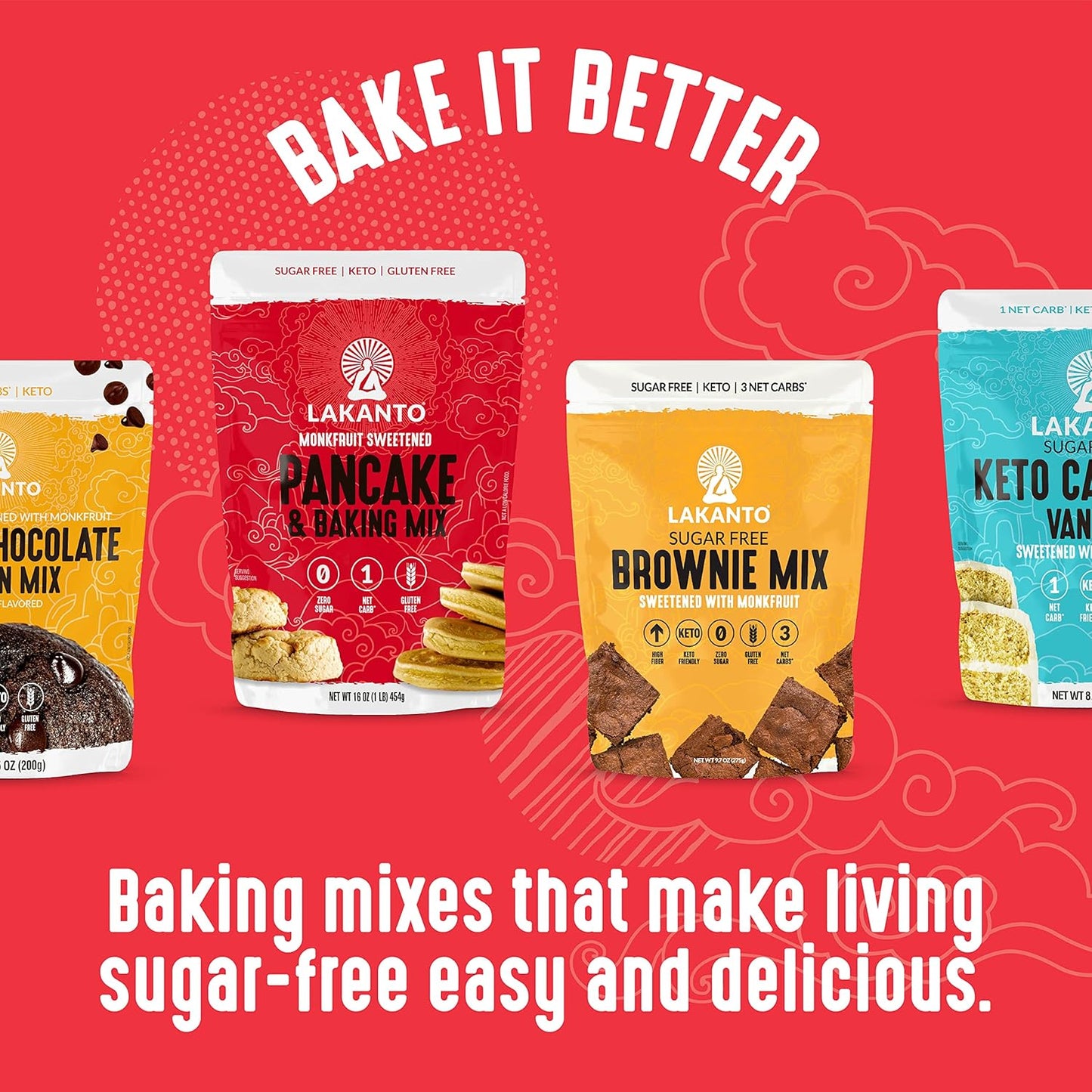 Lakanto Sugar Free Cookie Mix – Guilt Free Wellness Baking with Almond Flour and Monk Fruit