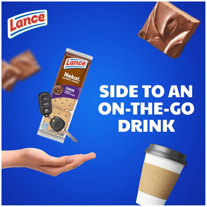 Lance Sandwich Cookies, Nekot Fudge Variety Pack, Heartfelt Care Package Gift for Students, Soldiers, and Loved Ones